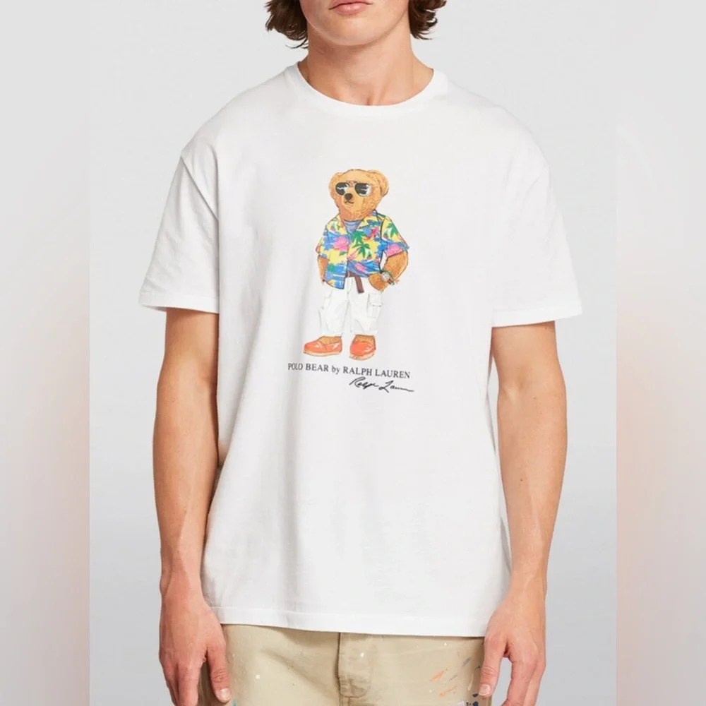 Mens POLO RALPH LAUREN POLO BEAR JERSEY T-SHIRT